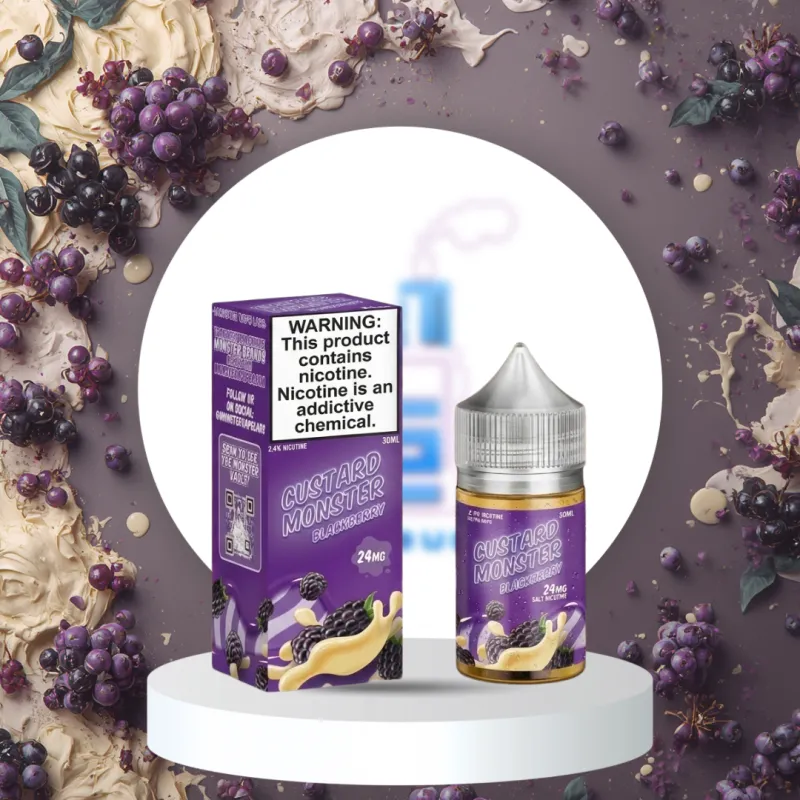 Custard Monster Salt 30ml - Blackberry 